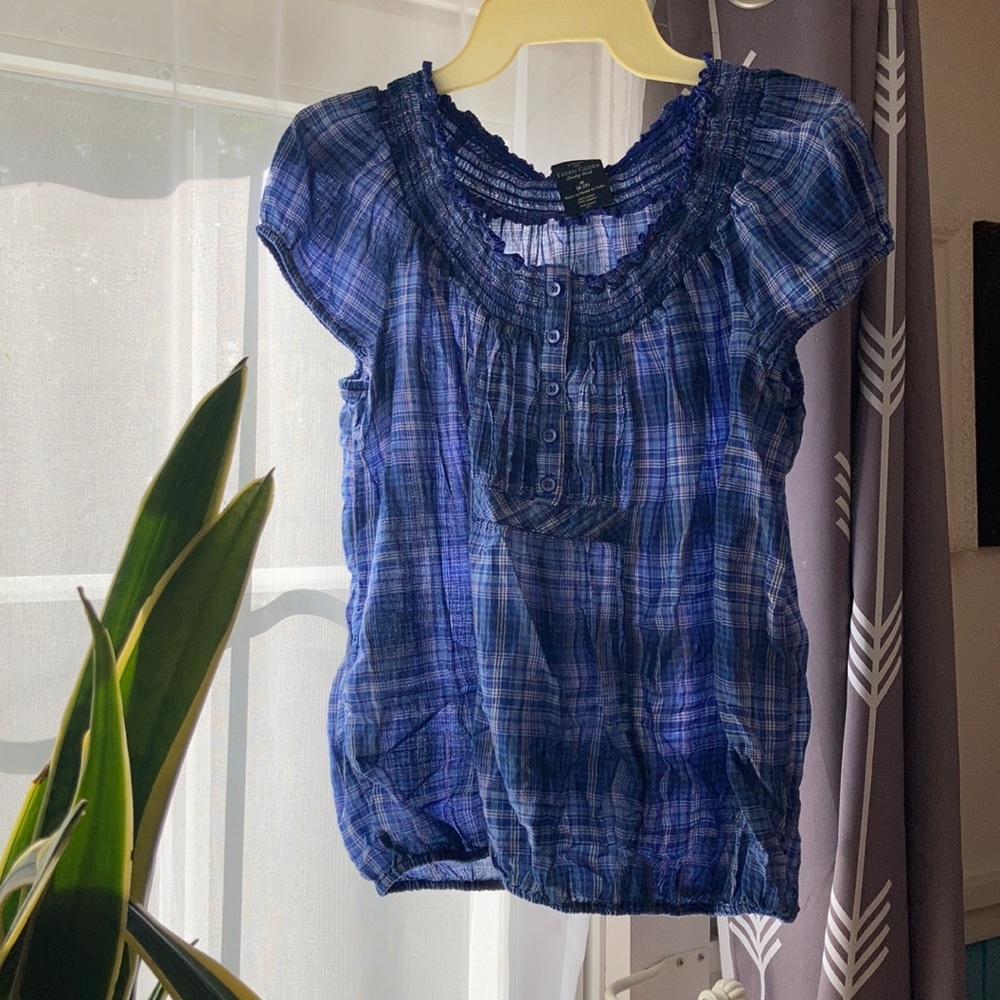 Plaid top